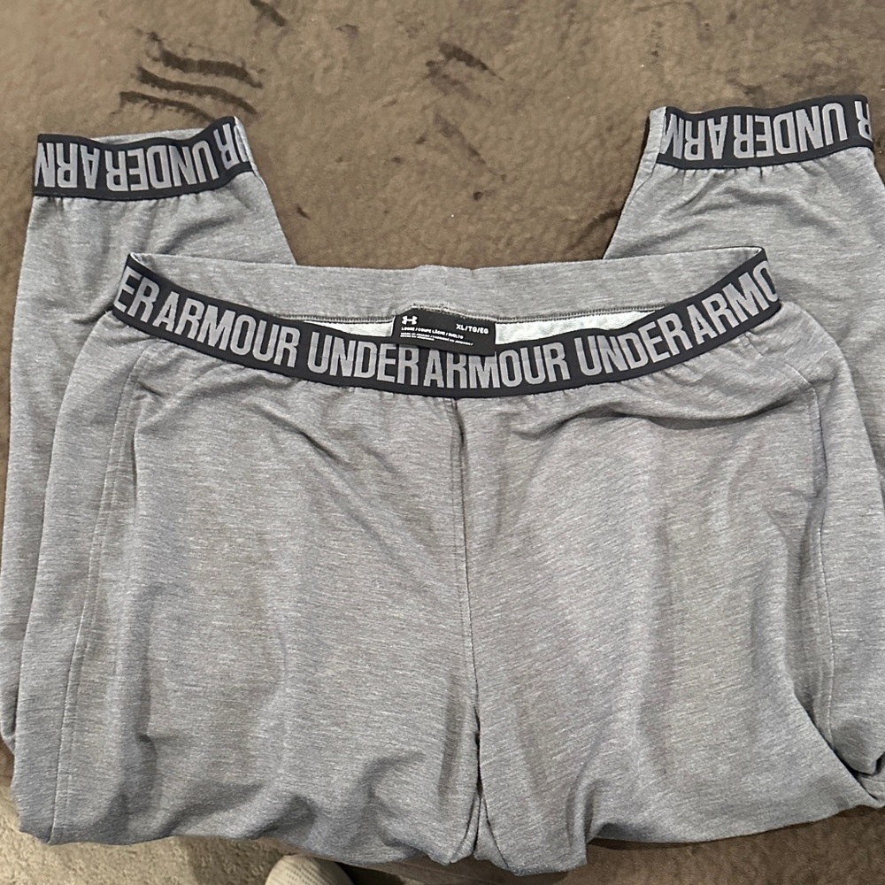 Under Armour Women’s Gray Track Joggers with Branded Waistband